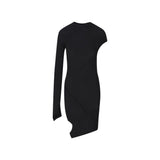 Balenciaga Black Polyester Cocktail Dress