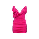 The Attico Multicolor Elastane Casual Dress