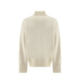 Jil Sander White Silk Sweatshirt