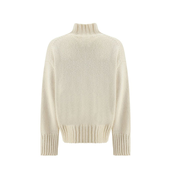 Jil Sander White Silk Sweatshirt