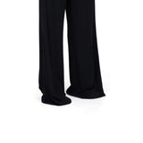 Maison Margiela Black Viscose Casual Pants