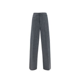 Jil Sander Gray Wool Dress Pants