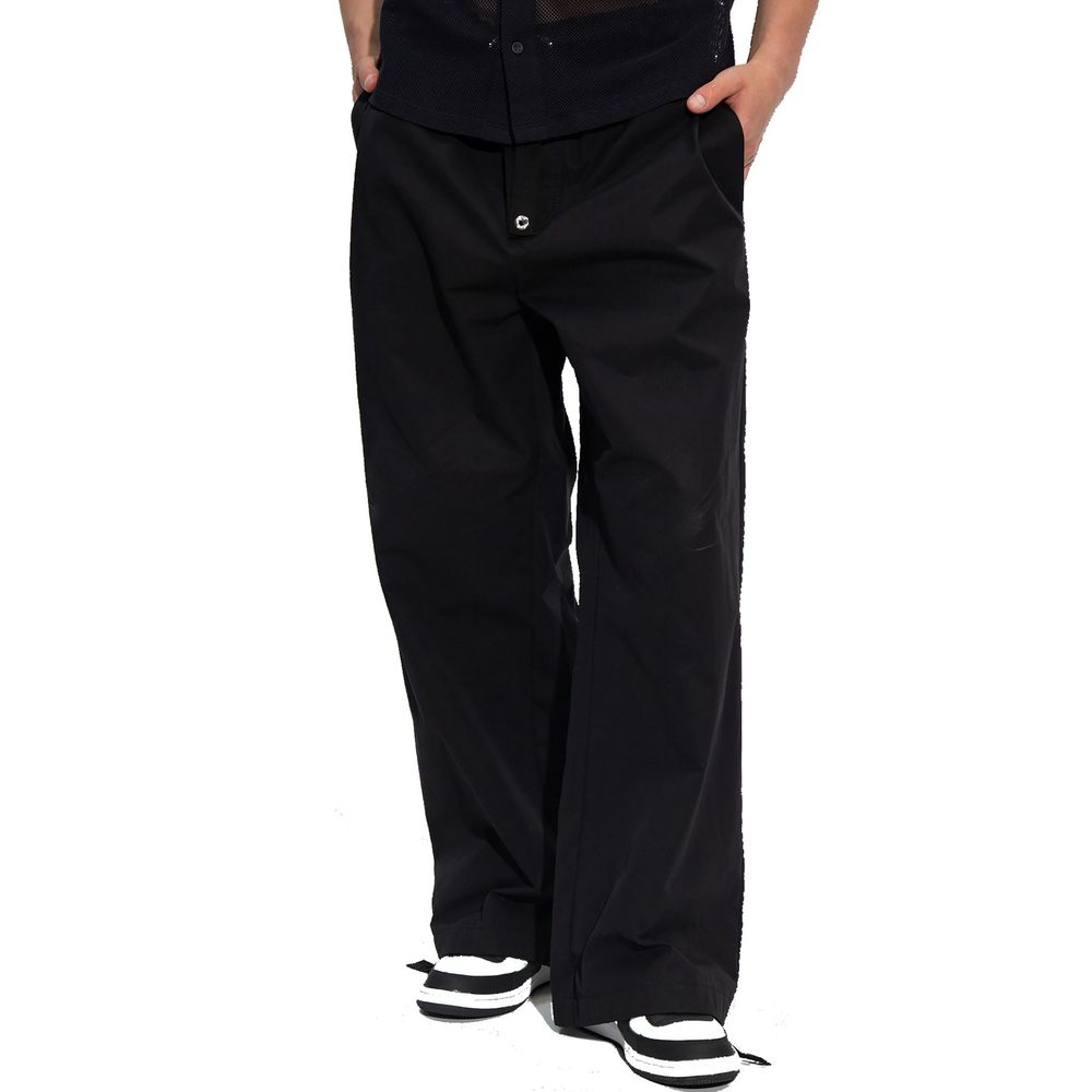 Versace Black Cotton Pants