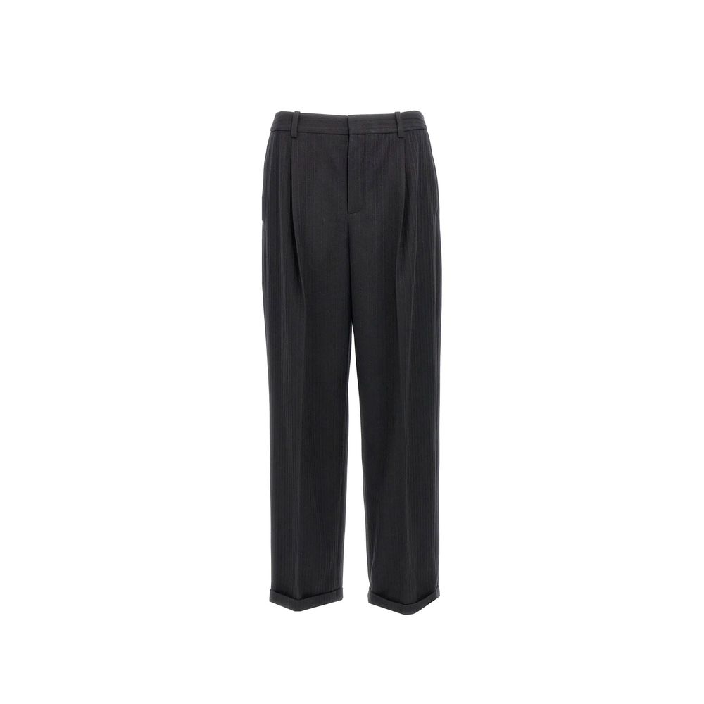Saint Laurent Black Cashmere Dress Pants