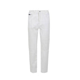 Dolce & Gabbana White Cotton Relaxed Fit Jeans