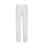 Dolce & Gabbana White Cotton Relaxed Fit Jeans