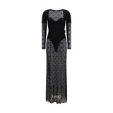 Marine Serre Black Polyamide Casual Dress