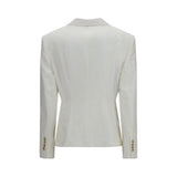 Dolce & Gabbana White Cotton Blazer