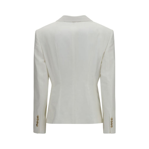 Dolce & Gabbana White Cotton Blazer