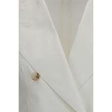 Dolce & Gabbana White Cotton Blazer