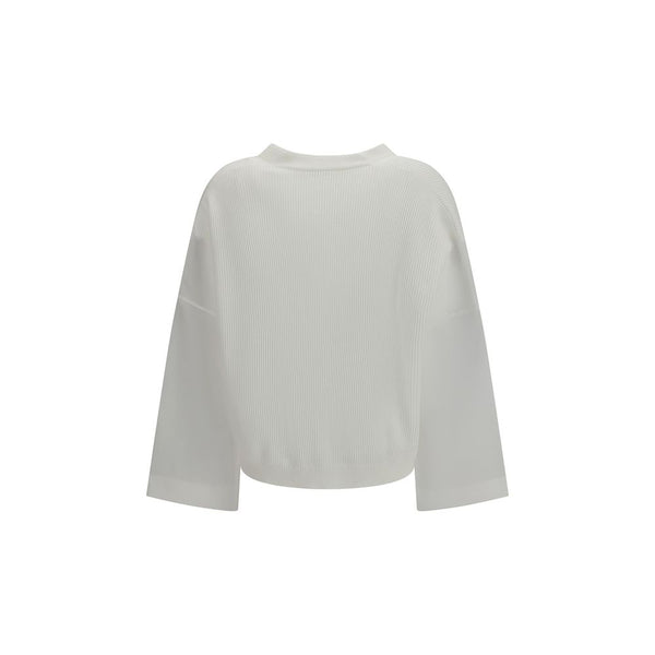 Brunello Cucinelli White Cotton Cardigan