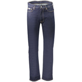 Calvin Klein Blue Cotton Men's Jean Crafted for Elegance and Comfort