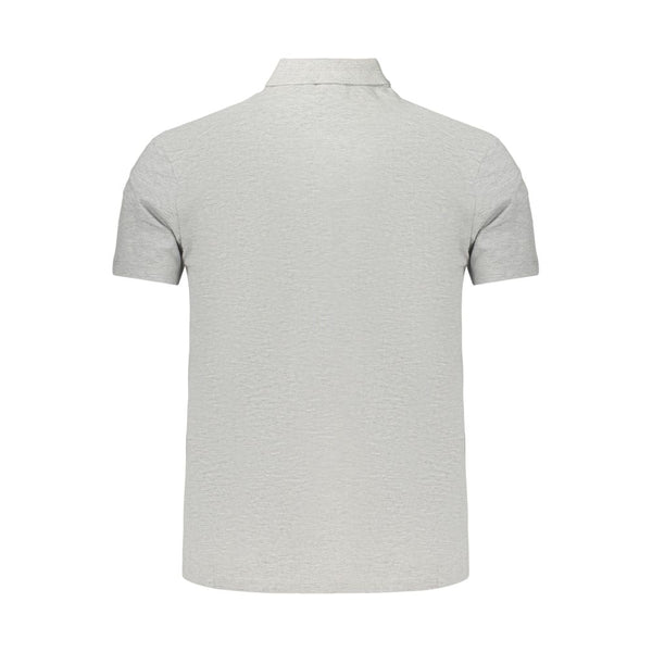 Napapijri Gray Cotton Men's Polo Shirt