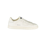 Blauer White Polyurethane Men's Sneaker