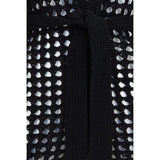 Max Mara Pure Black Cotton Cardigan