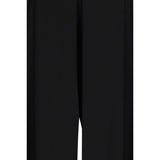 Max Mara Pure Black Viscose Casual Pants