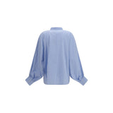 SOSUE Blue Cotton Pattern Shirt