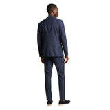 Mulish Blue Polyester Two-Piece Suit