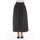 Alpha Studio Brown Polyester Women Skirt