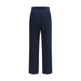 Valentino Garavani Blue Cotton Casual Pants