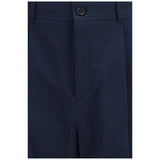 Valentino Garavani Blue Cotton Casual Pants