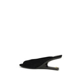 Balmain Black Calf Leather Bos Taurus Mules