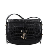 Jimmy Choo Black Leather Crossbody Bag