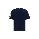 Thom Browne Blue Cotton T-Shirt