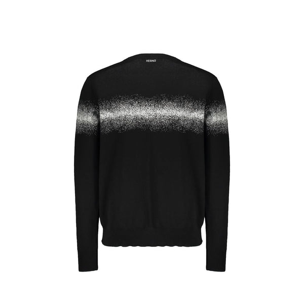Herno Black Cotton Sweatshirt