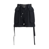 Alexander McQueen Black Cotton Bermuda Shorts