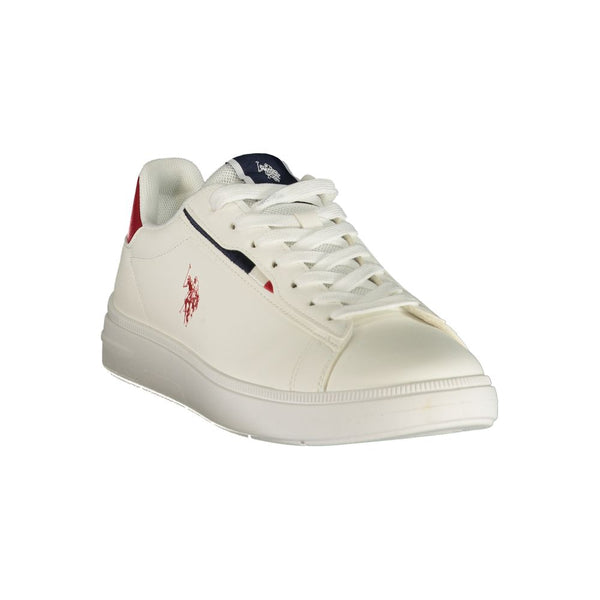 U.S. POLO ASSN. White Polyurethane Men's Sneaker