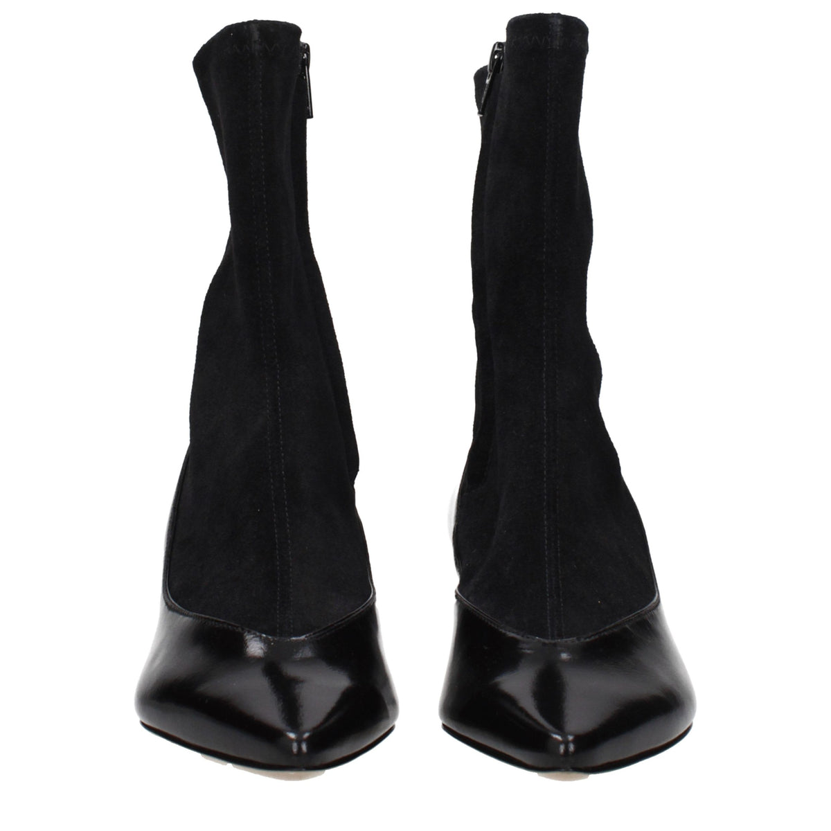Jacquemus Black Leather Ankle Boots