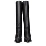 Paris Texas Black Leather Ankle Boots