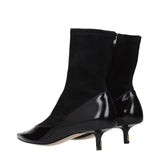 Jacquemus Black Leather Ankle Boots