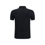 Aragona Cashmere Black Cotton Polo Shirt