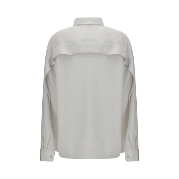 Calvin Klein White Silk Dress Shirt