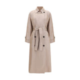 Brunello Cucinelli Multicolor Linen Trench Coat