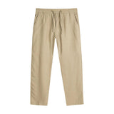 Lyle & Scott Beige Linen Casual Pants