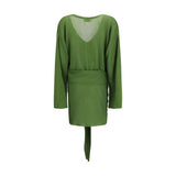 The Attico Bicolor Viscose Casual Dress