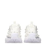 Versace White Fabric Sneakers