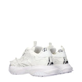 Versace White Fabric Sneakers