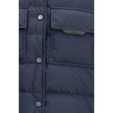Brunello Cucinelli Blue Polyester Jacket
