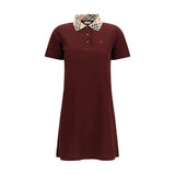 Burberry Bordeaux Cotton Casual Dress