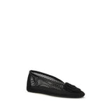 Ganni Black Polyethylene Ballet Flats