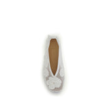 Ganni White Polyethylene Ballet Flats