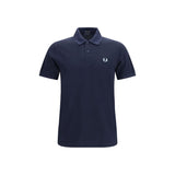 Fred Perry Blue Cotton Polo Shirt