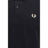 Fred Perry Black Cotton Polo Shirt