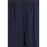 Max Mara Blue Wool Oves Aries Casual Pants