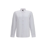 Hugo Boss Black White Linen Dress Shirt