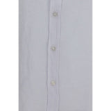 Hugo Boss Black White Linen Dress Shirt